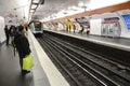 People at metro station, Paris Royalty Free Stock Photo