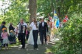 People at Midsummer celebrations Royalty Free Stock Photo