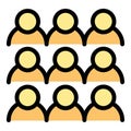 People migration icon vector flat