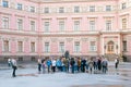 People in Mikhaylovsky Castle. Saint-Petersburg. Russia