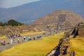 People on the moon pyramid in teotihuacan, mexico VIII