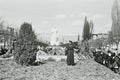 People mourn the death of Stalin in Kislovodsk, USSR 1953 Royalty Free Stock Photo