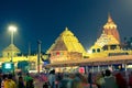 People move along Jagannath Temple in Puri Royalty Free Stock Photo