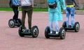 People move on segway