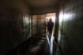 Inside A Jail Cell In Alcatraz Island Prison In San Francisco Bay