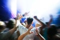 People on music concert, disco Royalty Free Stock Photo