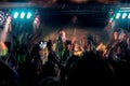 People on music concert, rock party. Royalty Free Stock Photo