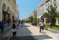 People near Aristotelous Square in Thessaloniki, Greece