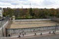 People near Berlin Wall Memorial GedenkstÃÂ¤tte Berliner Mauer.