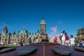 OTTAWA PARLIAMENT BUILDING ON SUMMER DAY Royalty Free Stock Photo