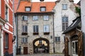 People near Swedish Gate in Riga City