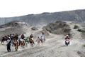 People near volcano Bromo Royalty Free Stock Photo