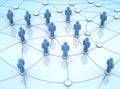 People network connections 3d illustration Royalty Free Stock Photo