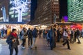 People on a night out in Portsdamer Platz, Berlin Center