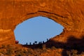 People at North Window Royalty Free Stock Photo