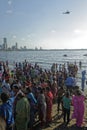 People observe Ganpati immersion process during Ganpati festival