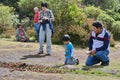 People observe Monarch Butterflies at El Rosario Monarch Butterfly Preserve