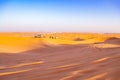 Red ridges  Lehbab desert Desert Safari Dubai  UAE Royalty Free Stock Photo