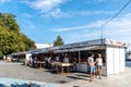 People in the old book fair in Pereda Gardens in Santander