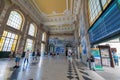 People in the Old Sao Bento Train Station Hall in the city of Porto in the summer of 2022 Royalty Free Stock Photo