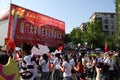 People after Olympic torch relay in Xiamen Royalty Free Stock Photo