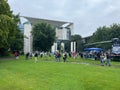 People during the open doors day at the Federal Chancellery in Berlin, Germany Royalty Free Stock Photo