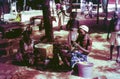 People at an outdoor market in Bolgatanga, Ghana c.1958