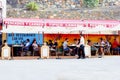 People outdoor Mediterranean restaurant terrace, Ajuy, Fuerteventura