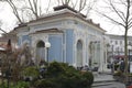 Blue pavilion in Graz Royalty Free Stock Photo