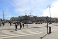 People outside the central station of Gothenburg, Sweden