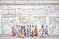 People outside Taj Mahal, Agra, India