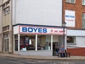 People outside the 19th century building housing the Scarborough branch of boyes department store on queen street Royalty Free Stock Photo