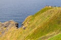 People over Cliffs of Moher Royalty Free Stock Photo