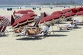 People on the Pacific coast Coronado beach, San Diego, CA Royalty Free Stock Photo