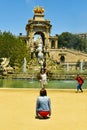 People at Parc de la Ciutadella in Barcelona, Spain