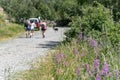 People in the Parc Natural de la Vall de Sorteny, Pyrenees, Andorra