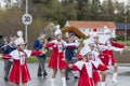 People on parde before school in Verdal, Norway.