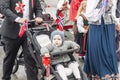 People on parde before school in Verdal, Norway.