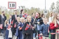 People on parde before school in Verdal, Norway.