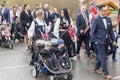 People on parde before school in Verdal, Norway.