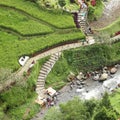 People in park by Le Eminence Puncak Hotel in Bogor Royalty Free Stock Photo