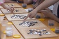 People participate in the go game