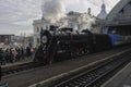 People participate in retro train ride in Lviv, amid Russia-Ukraine war