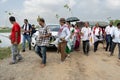 People participated in ten million tree plantation drive during Amrit Brikhya Abhiyan in Guwahati, Assam, India on 17 September 