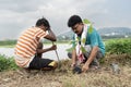 People participated in ten million tree plantation drive during Amrit Brikhya Abhiyan in Guwahati, Assam, India on 17 September 