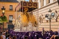 People participating in the Holy Week in a Spanish city