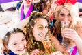 People on party drinking champagne Royalty Free Stock Photo