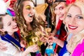 People on party drinking champagne Royalty Free Stock Photo