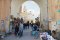 People pass through the medina in Sfax, Tunisia.
