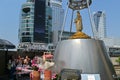 People paying respects at the Lakshmi shrine, Gaysorn Plaza in Bangkok, on the 3rd day of the Lunar New Year 2024